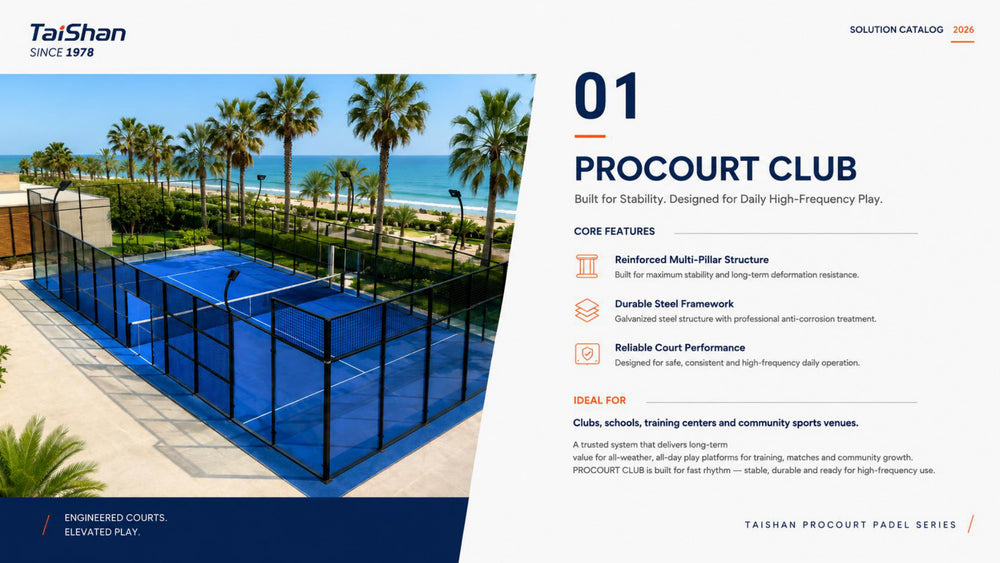 Terrain de padel Taishan ProCourt Club - catalogue 2026