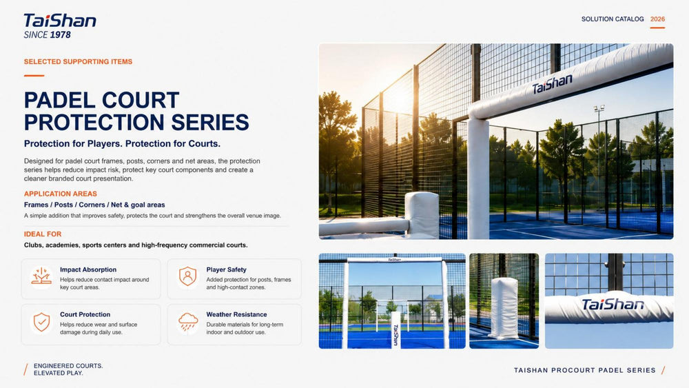 Protections Taishan pour terrain de padel - catalogue 2026